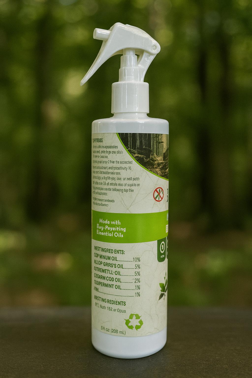 BuggieBye™ 8oz Mosquito Repellent Spray – DEET-Free, Plant-Based Bug Spray for Skin & Insects – Family Size, Kid & Pet Safe, Outdoor Protection